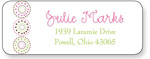 Queen Bee Personalized Return Address Labels - Spirals Mauve (LBL-33)
